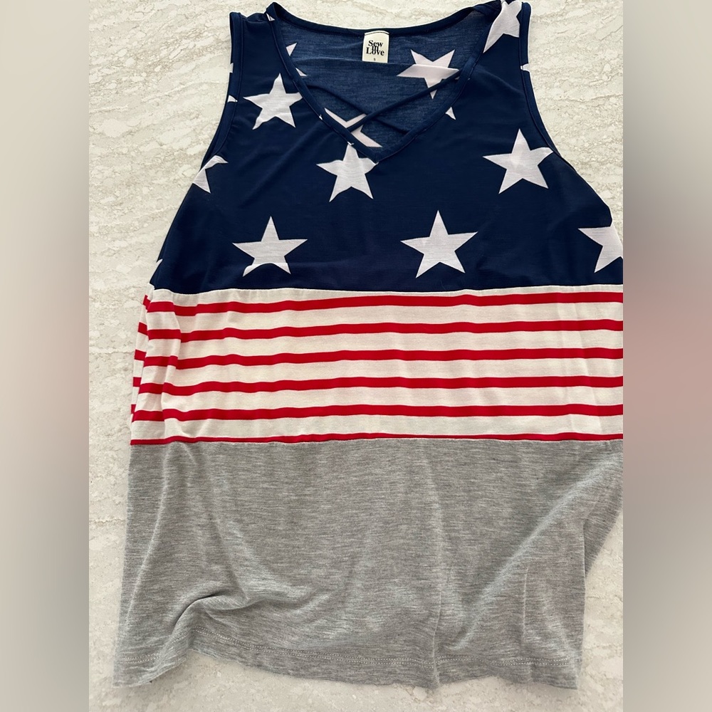 Patriotic Tank Size Small